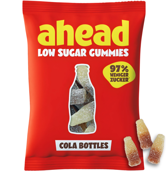 ahead - Low Sugar Gummies Cola Bottles 50g